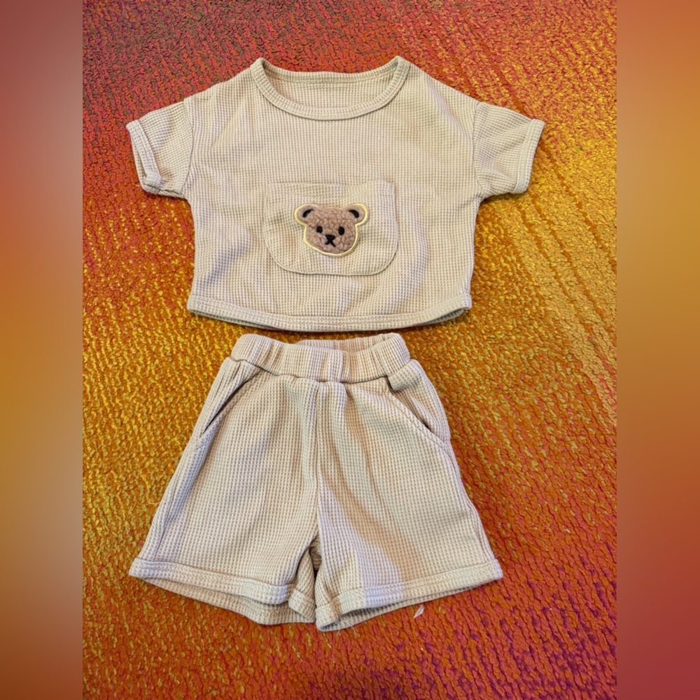Adorable teddy bear outfit 6m